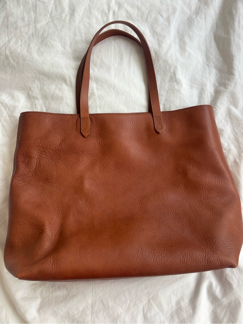 Madewell The Zip-Top Transport Tote in English Saddle